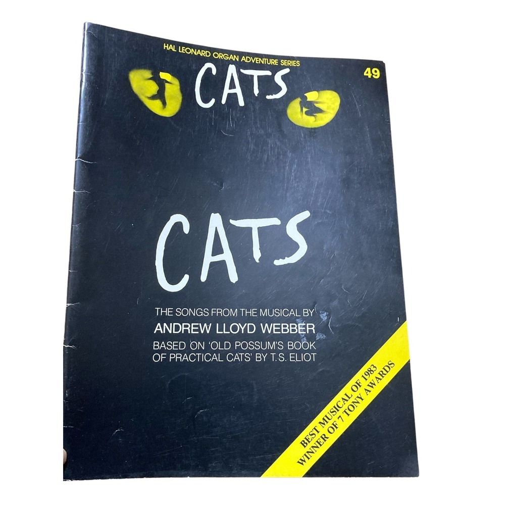 Hal Leonard Cats Musical Arranged Sheet Music Book 48 Pages